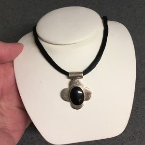 Silver Onyx Necklace